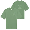 Drôle De Monsieur Slogan Calligraphy T-shirt Licht Groen