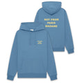 Drôle De Monsieur Slogan Hoodie Blauw