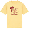 Drôle De Monsieur Slogan Palmiers T-shirt Geel