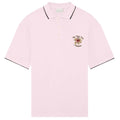 Drôle De Monsieur Slogan Rose Piqué Polo Roze