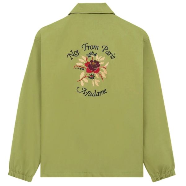Drôle De Monsieur Slogan Rose Vest Licht Groen