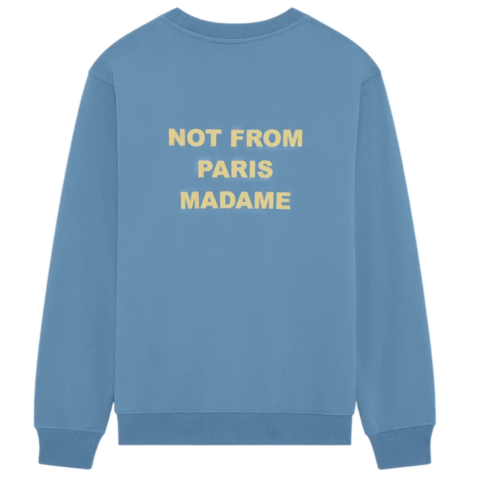 Drôle De Monsieur Slogan Sweater Blauw