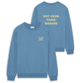 Drôle De Monsieur Slogan Sweater Blauw
