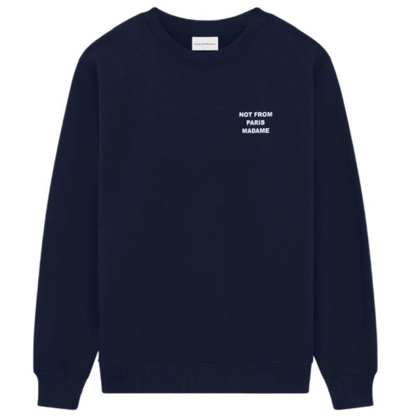 Drôle De Monsieur Slogan Sweater Navy
