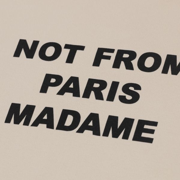 Drôle De Monsieur Slogan T-shirt Beige