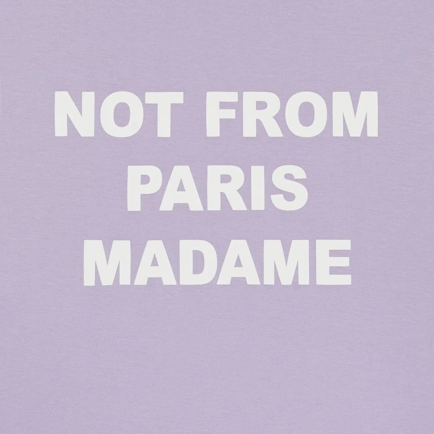 Drôle De Monsieur Slogan T-shirt Paars