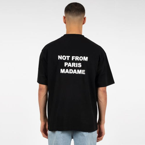 Drôle De Monsieur Slogan T-shirt Zwart