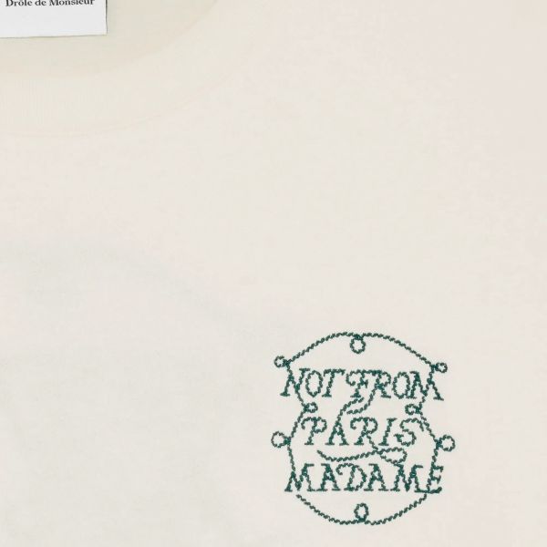 Drôle De Monsieur Slogan Tresses T-shirt Off White