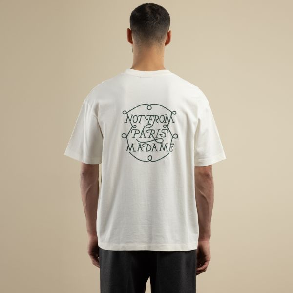 Drôle De Monsieur Slogan Tresses T-shirt Off White