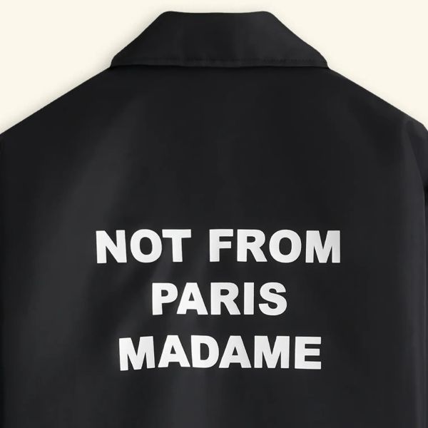 Drôle De Monsieur Slogan Vest Zwart