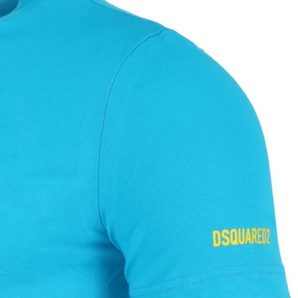 Dsquared2 Basic Logo T-shirt Blauw