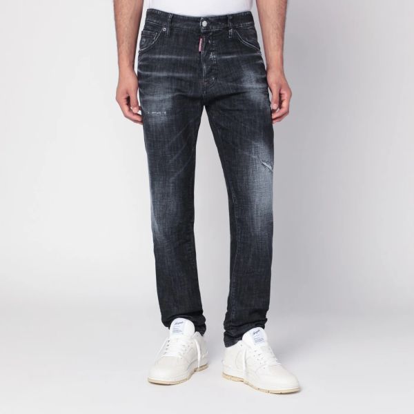 Dsquared2 Distressed Jeans Zwart