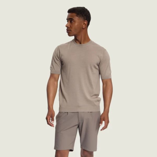 Duquezzi Merino T-shirt Beige