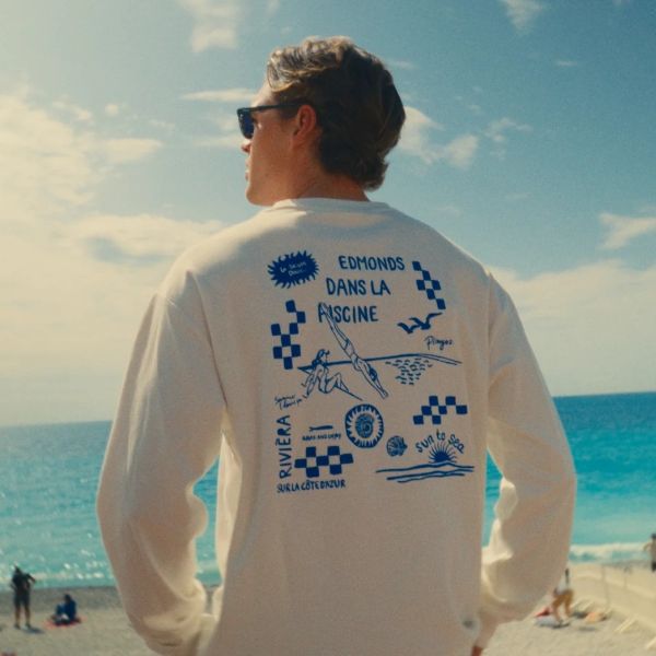 Edmonds La Piscine Longsleeve T-shirt Off White