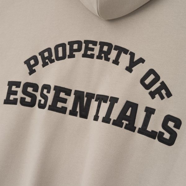 Fear Of God Essentials Property Lounge Half Zip Hoodie Grijs