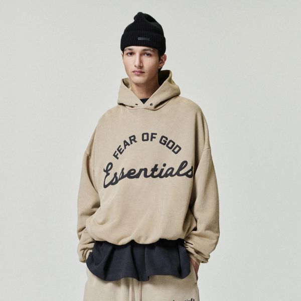 Fear Of God Essentials Training 90's Hoodie Beige