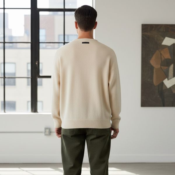 Fear Of God Fine Knit Sweater Beige