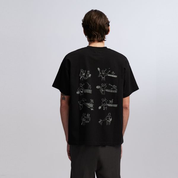 ANGE Projects Enjoy More T-shirt Zwart