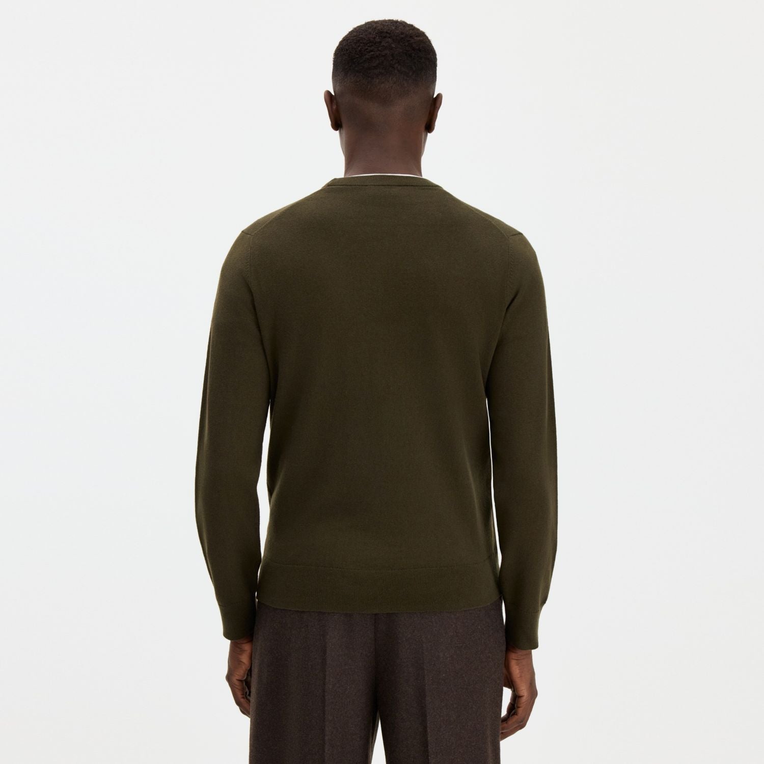 Filippa K Cotton Merino Sweater Donker Groen