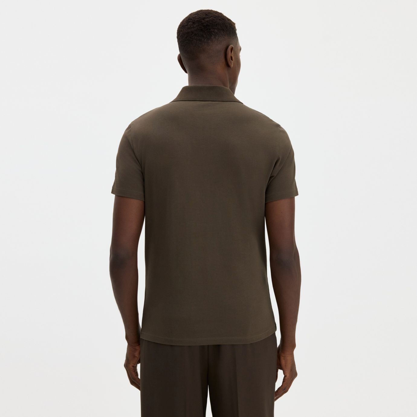 Filippa K Stretch Cotton Polo Bruin