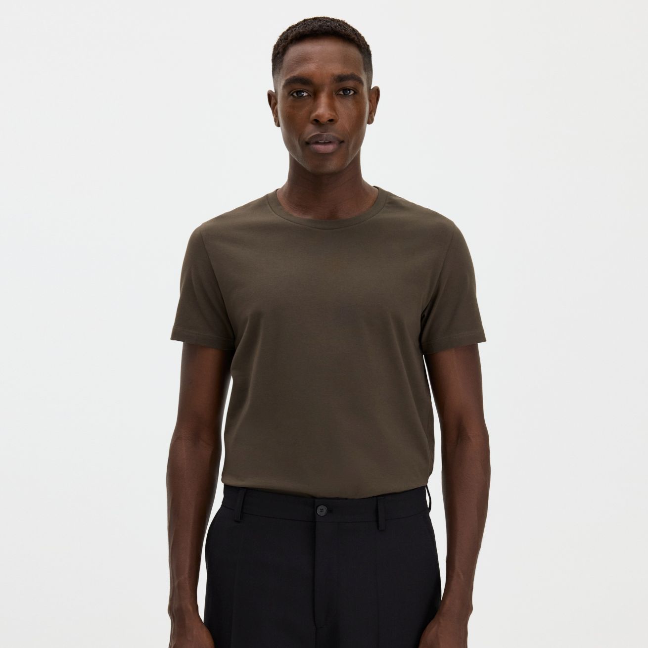 Filippa K Stretch Cotton T-shirt Bruin