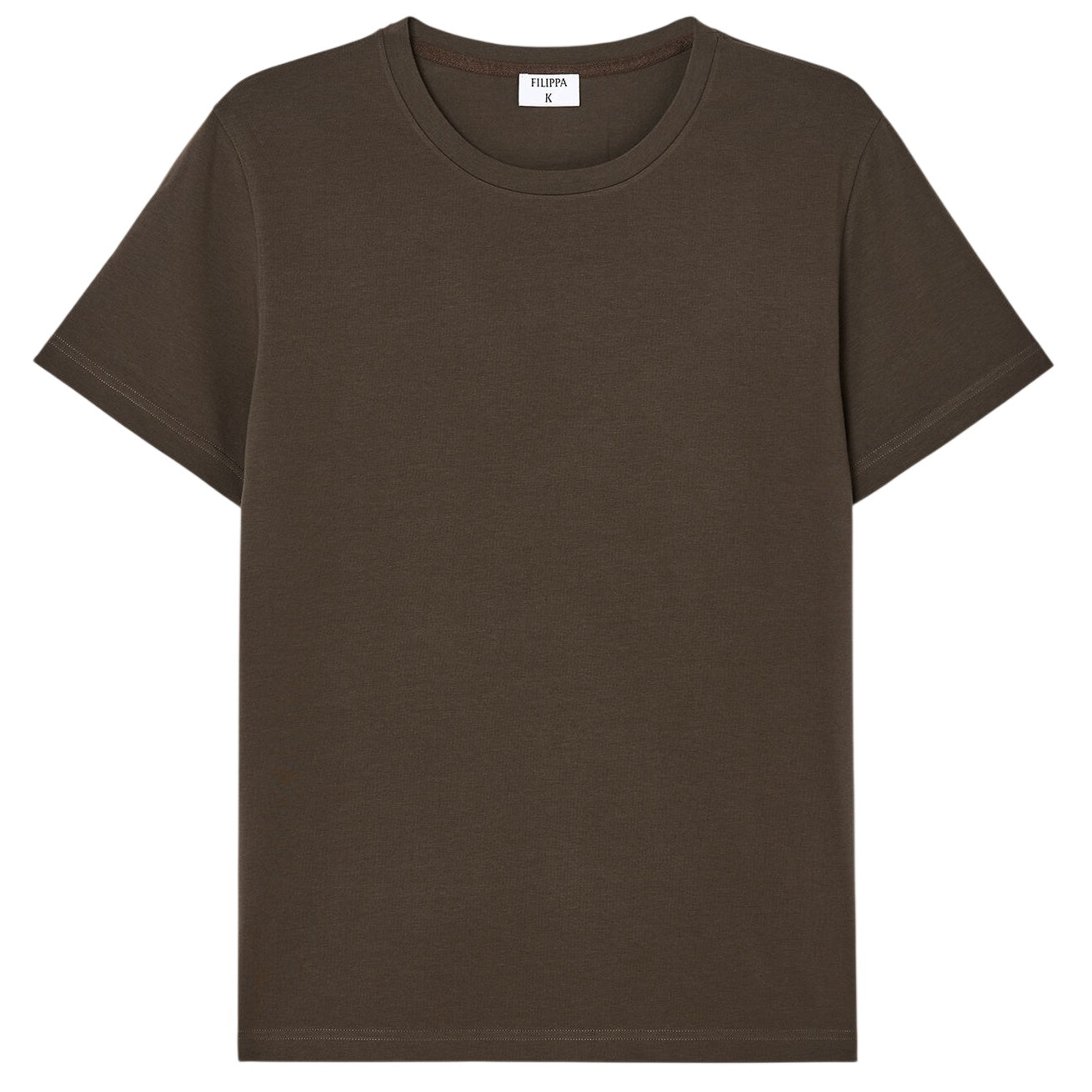Filippa K Stretch Cotton T-shirt Bruin