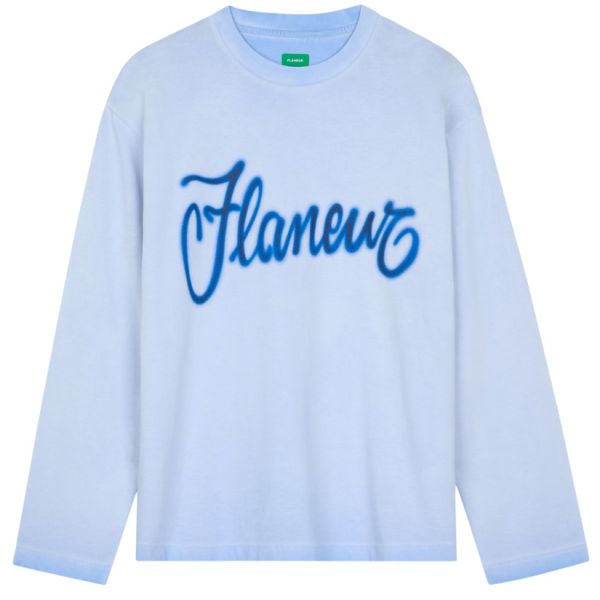 Flâneur Airbrush Summer Longsleeve T-shirt Licht Blauw