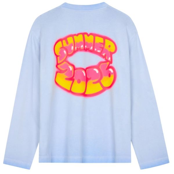 Flâneur Airbrush Summer Longsleeve T-shirt Licht Blauw