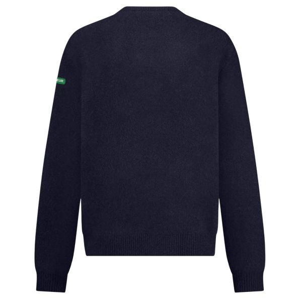 Flâneur Badge Knit Sweater Navy