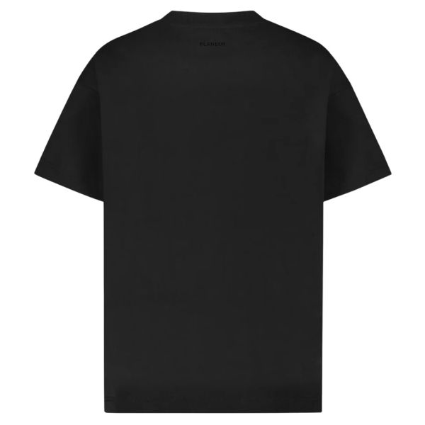 Flâneur Box Logo T-shirt Zwart