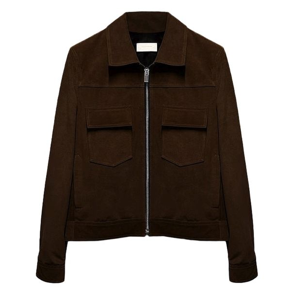 flaneur homme moto jas bruin