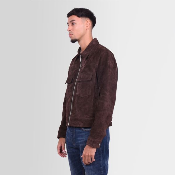 flaneur homme moto jas bruin