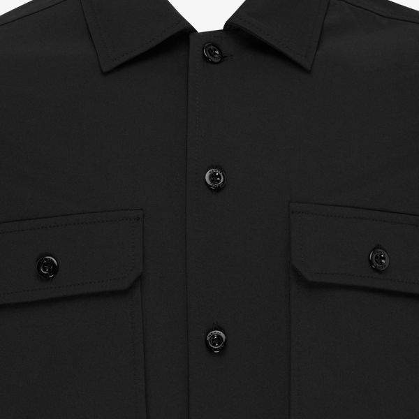 Genti Bucks Monogram Overshirt Zwart