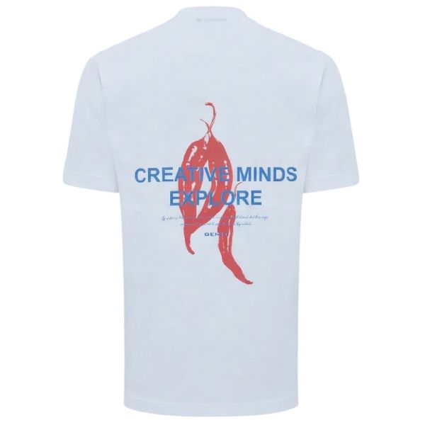 Genti Creative Minds T-shirt Licht Blauw