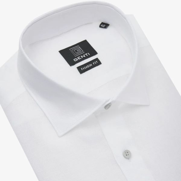 Genti Houston Overhemd Wit