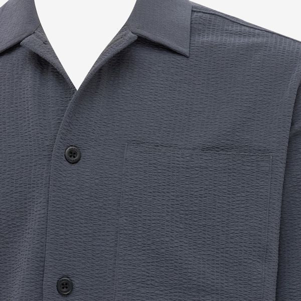 Genti Sunset Monogram Overhemd Antraciet