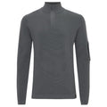 Genti Turtle Zip Sweater Antraciet