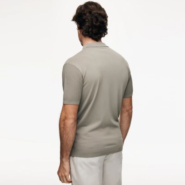 Gentiluomo 3 Buttons Knitted Polo Bruin