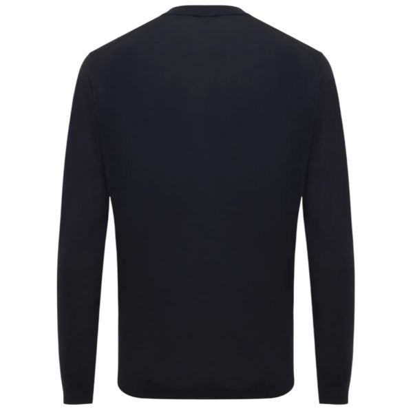 Gentiluomo Gold Round Sweater Navy