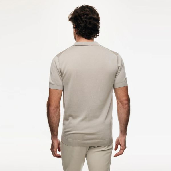 Gentiluomo No Buttons Polo Beige