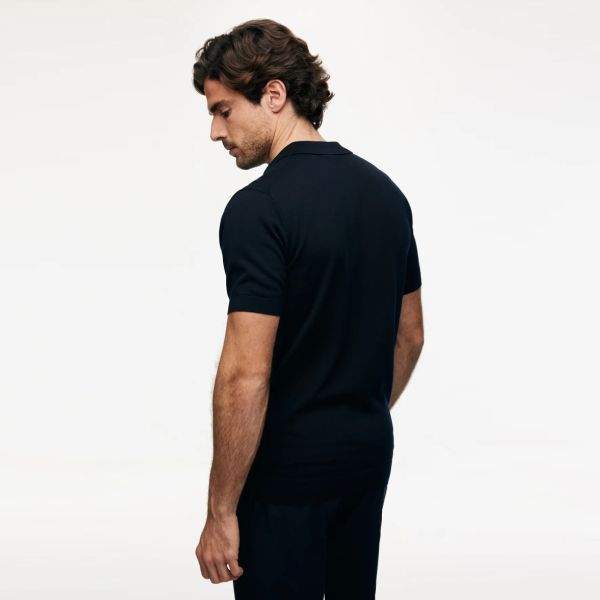 Gentiluomo No Buttons Polo Navy