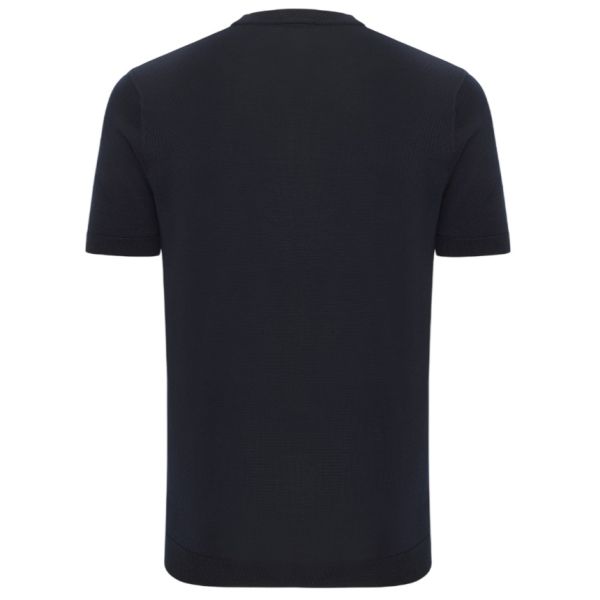 Gentiluomo Round Knitted T-shirt Navy