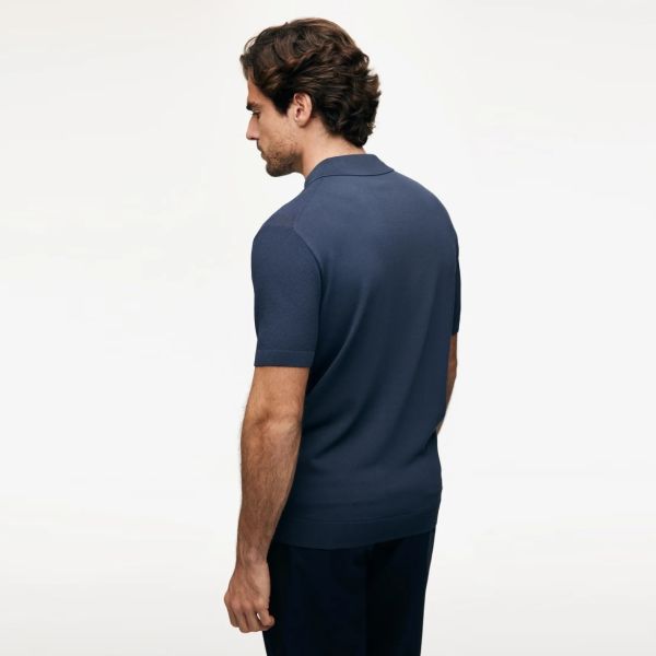 Gentiluomo Zip Polo Blauw