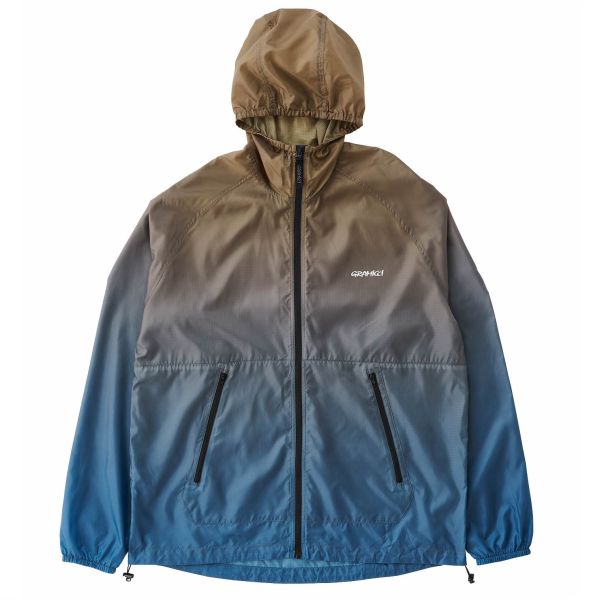 Gramicci LT. Ripstop Wind Jack Bruin/Blauw