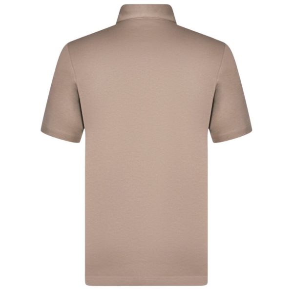 Gran Sasso Interlock Cotton Polo Bruin