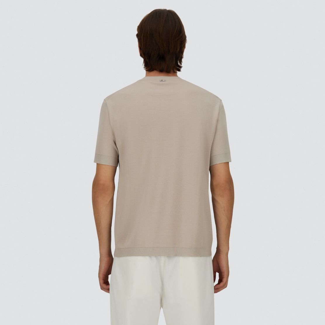 Herno Knit Effect T-shirt Beige