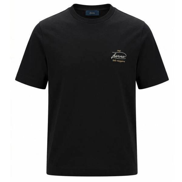 Herno Lake Maggiore T-shirt Zwart