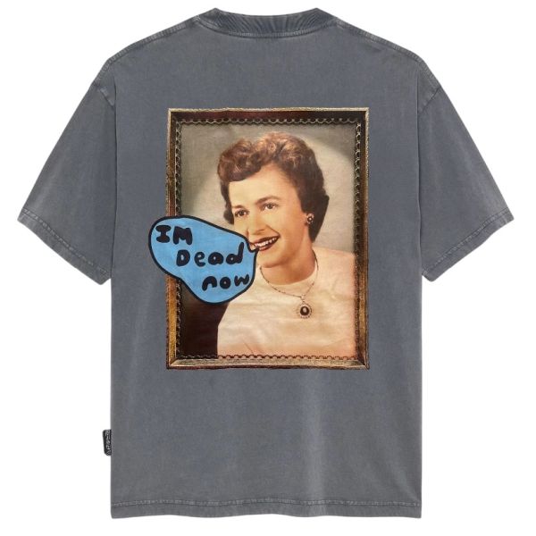 Hopeium Dead Now T-shirt Antraciet