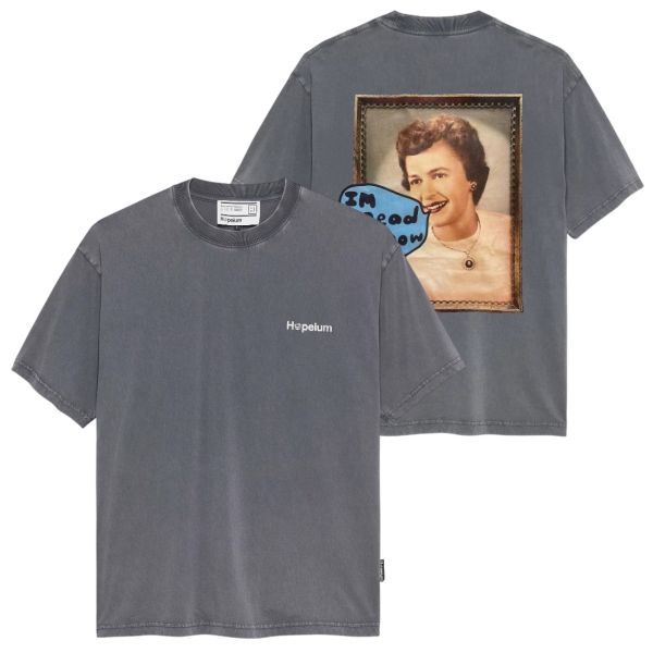Hopeium Dead Now T-shirt Antraciet