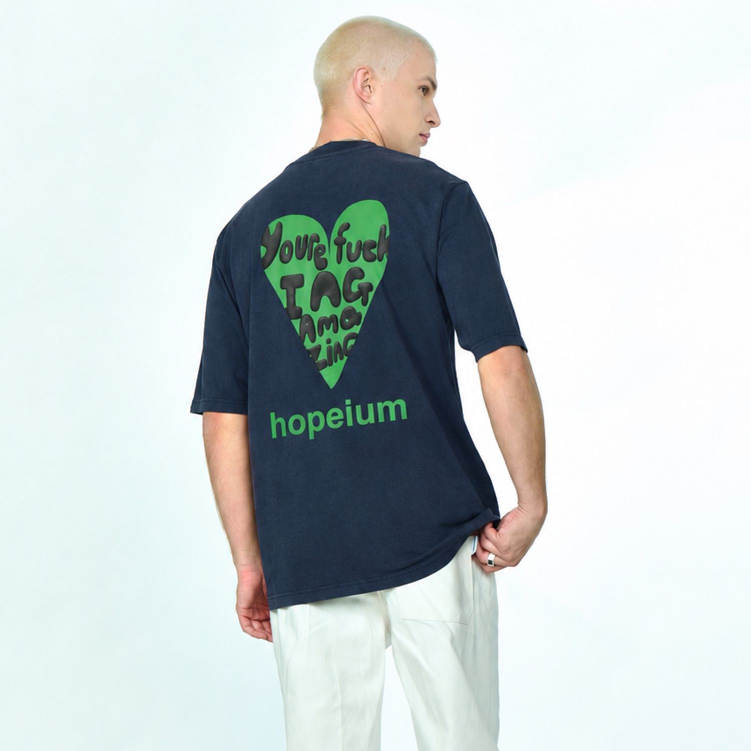 Hopeium Fucking Amazing T-shirt Navy